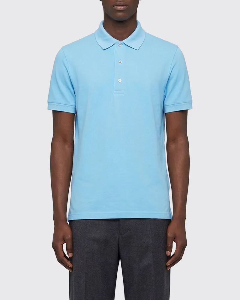 Tom Ford Polo herren Hellblau