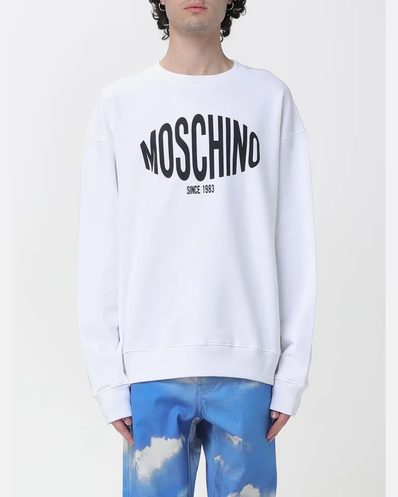 Moschino Sweatshirt herren Weiß