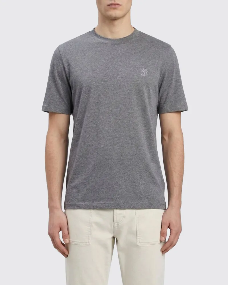 Brunello Cucinelli T-shirt herren Lead