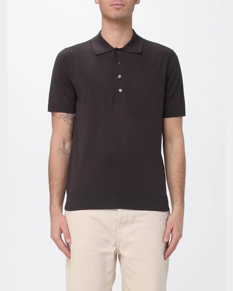 Paolo Pecora Milano Polo herren Braun
