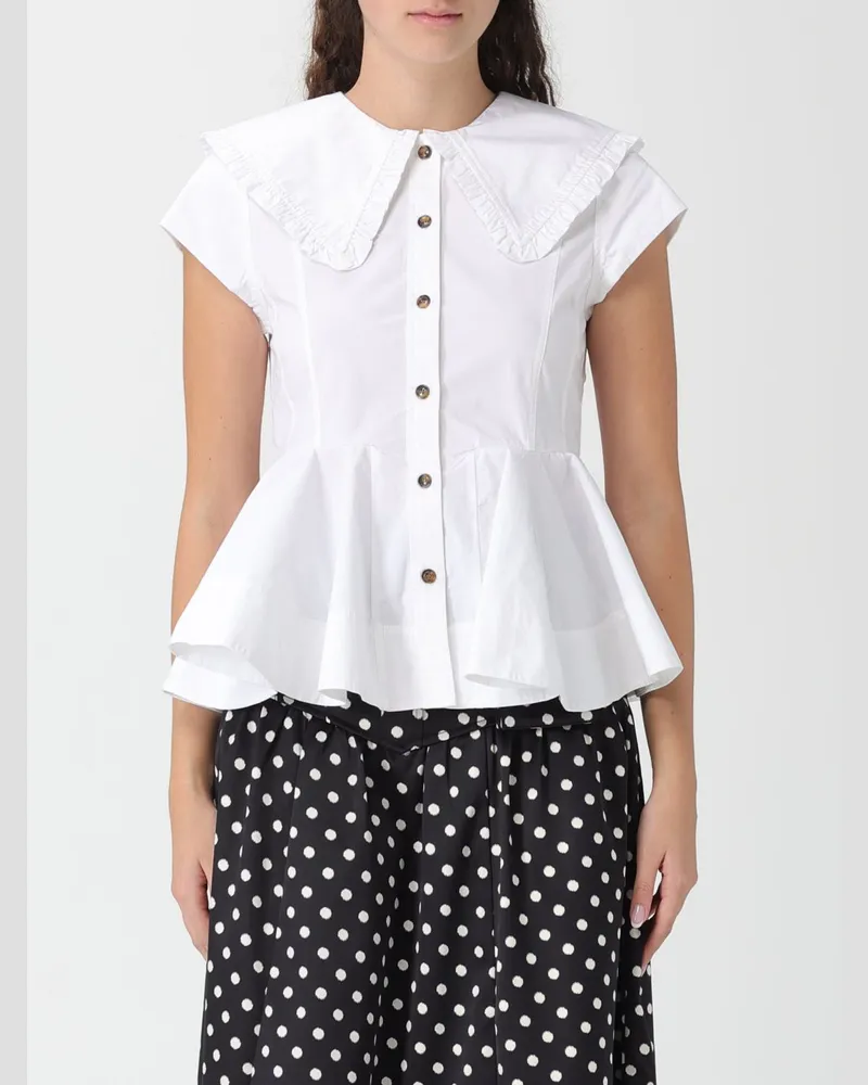 Ganni Hemdbluse damen Weiß
