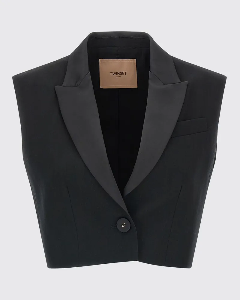 Twin-Set Weste damen Schwarz
