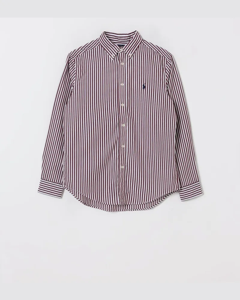 Ralph Lauren Hemd kinder Burgunderrot
