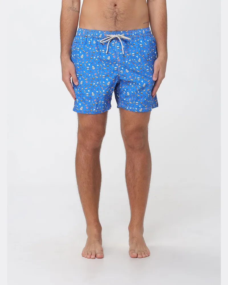 MC2 Saint Barth Bedruckte Boxer-Badehose Türkis