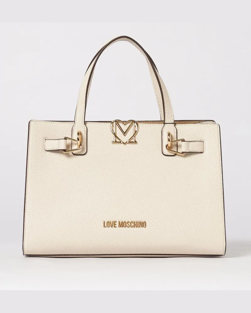 Moschino Tragetasche damen Ivory