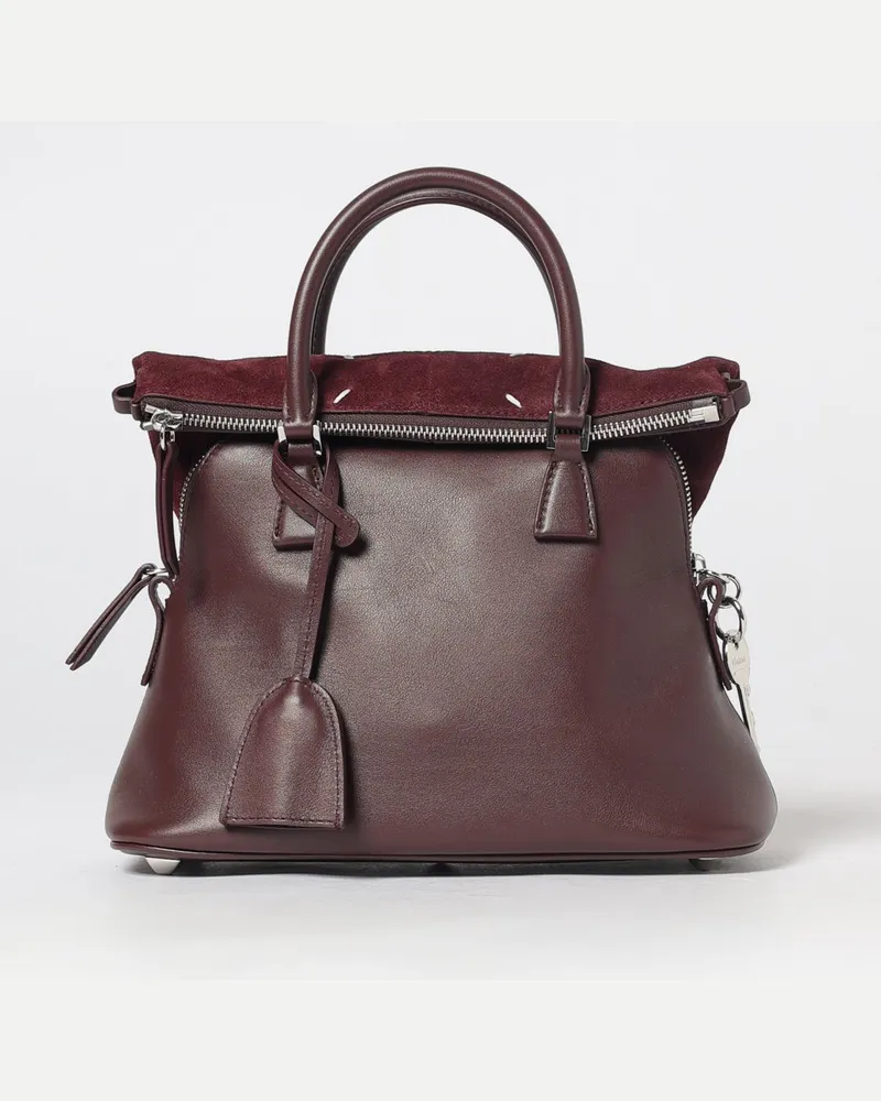 Maison Margiela Schultertasche damen Burgunderrot