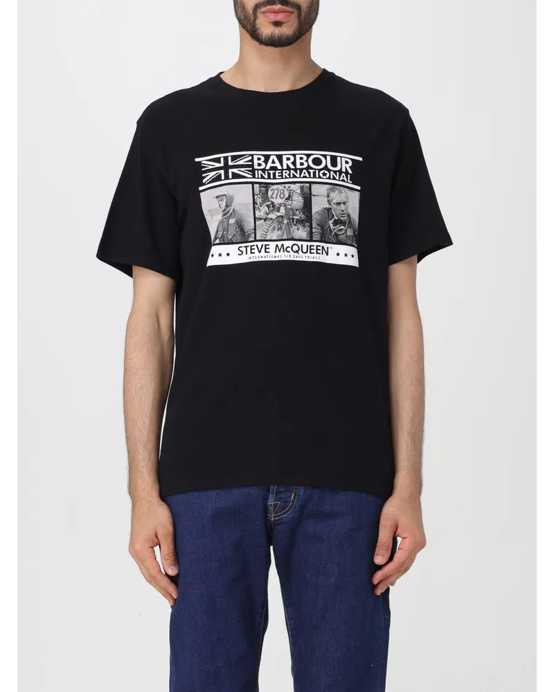 Barbour T-shirt Schwarz