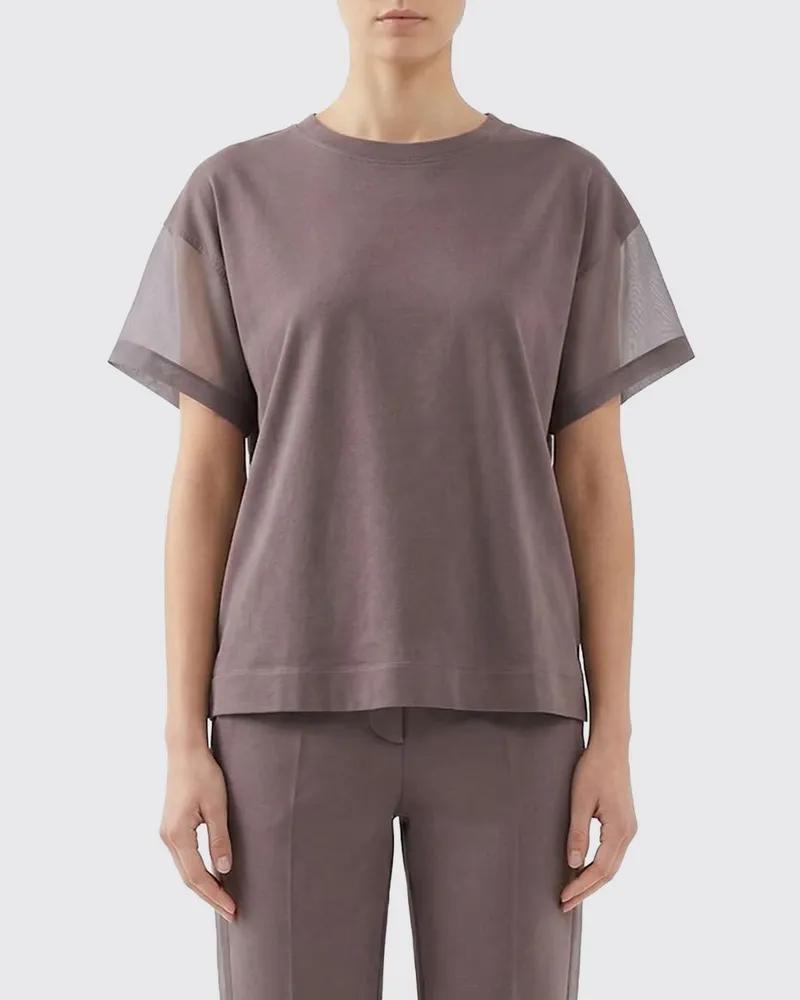 Brunello Cucinelli T-shirt damen Braun