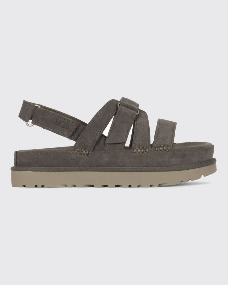 UGG Goldenstar Gleam Wildleder-Sandalen Grau