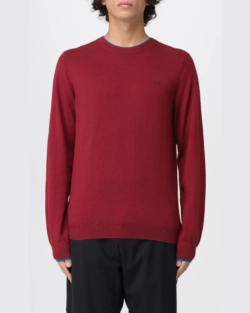 Sun68 Sweatshirt herren Burgunderrot