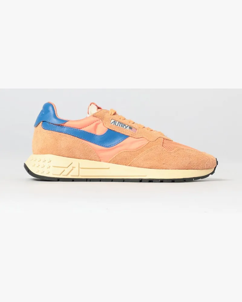 AUTRY Reelwind Sneakers aus Wildleder und Nylon Orange