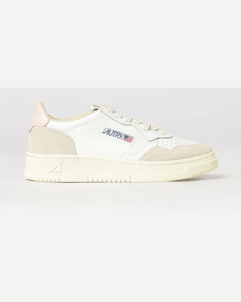 AUTRY Medalist Low Bicolor-Ledersneaker mit perforierter Spitze Baby