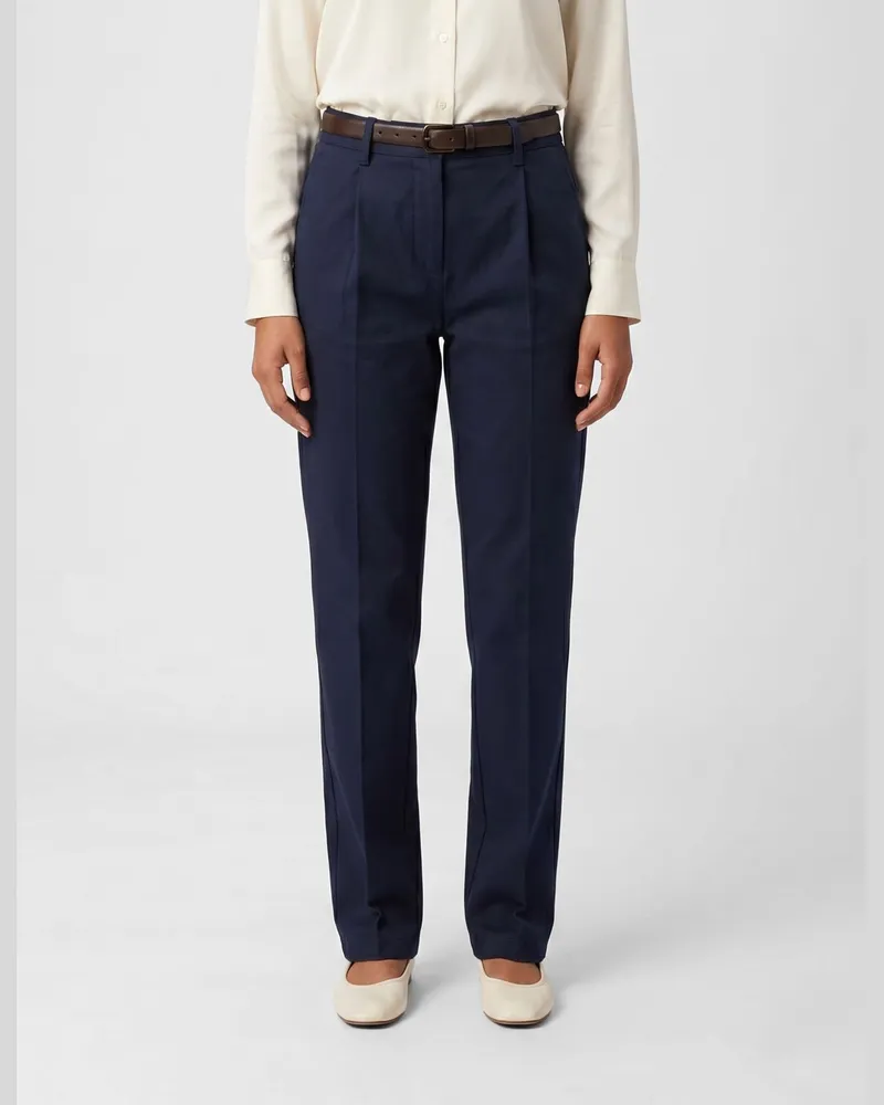 ASPESI Baumwoll-Slim-Fit-Hose Blau