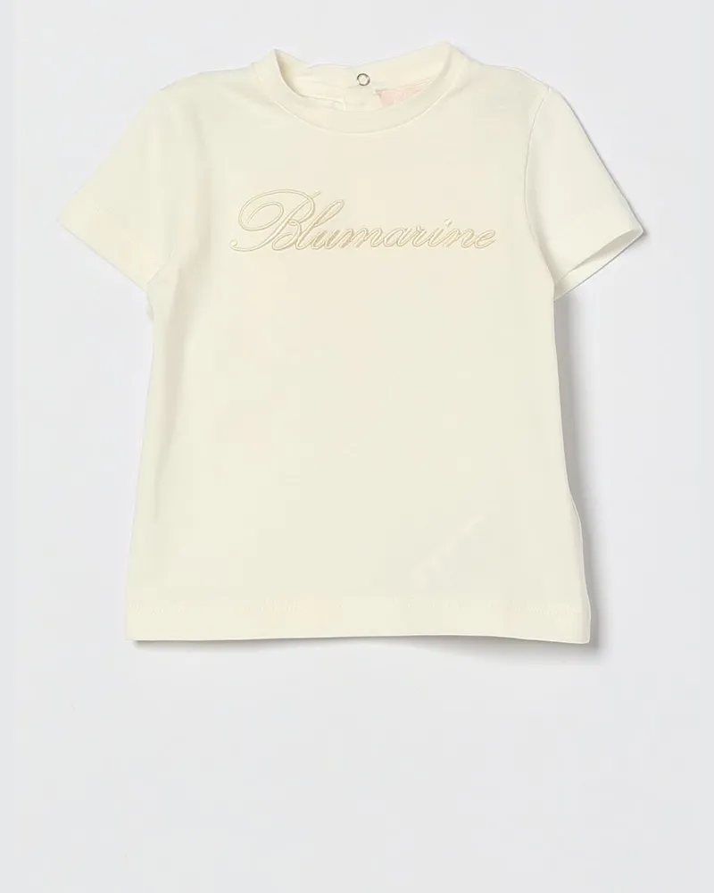 Blumarine Baumwoll-T-Shirt mit Logo Yellow
