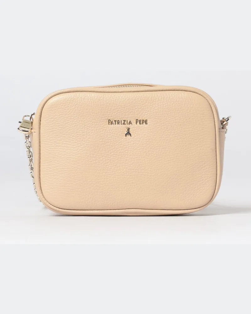 Patrizia Pepe Tasche aus genarbtem Leder Puder