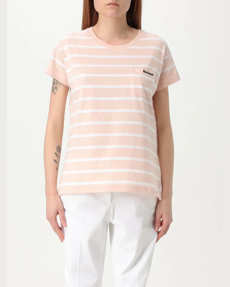 Barbour T-shirt damen Pink