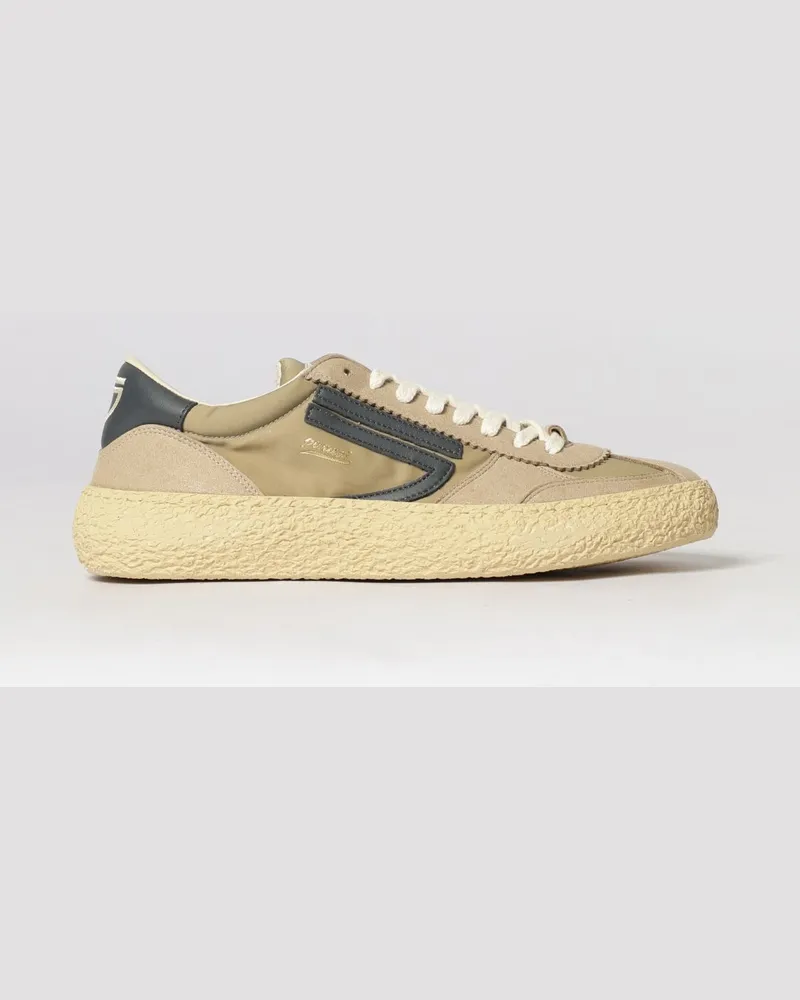 Puraai 1.01 Vintage Nylon- und Vegane Leder-Sneakers Beige