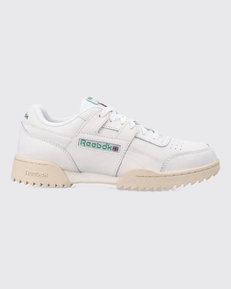 Reebok Workout Plus Ripple Sneaker aus Glattleder mit Ripple-Sohle Weiß