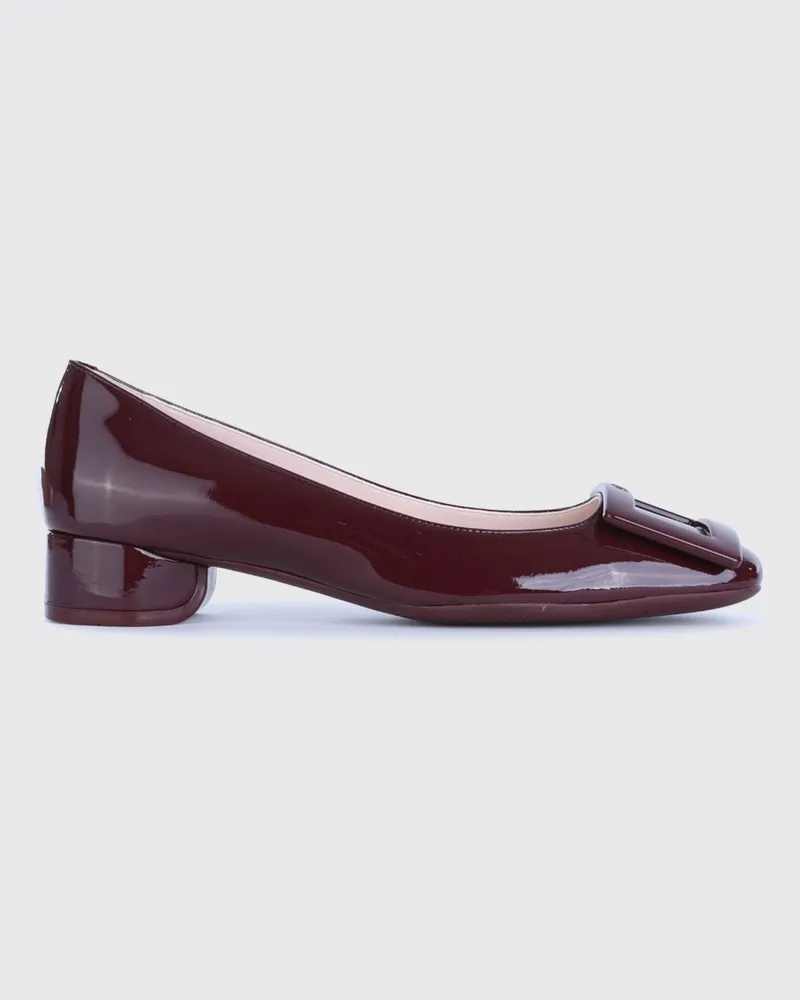 Roger Vivier Schuhe damen Burgunderrot