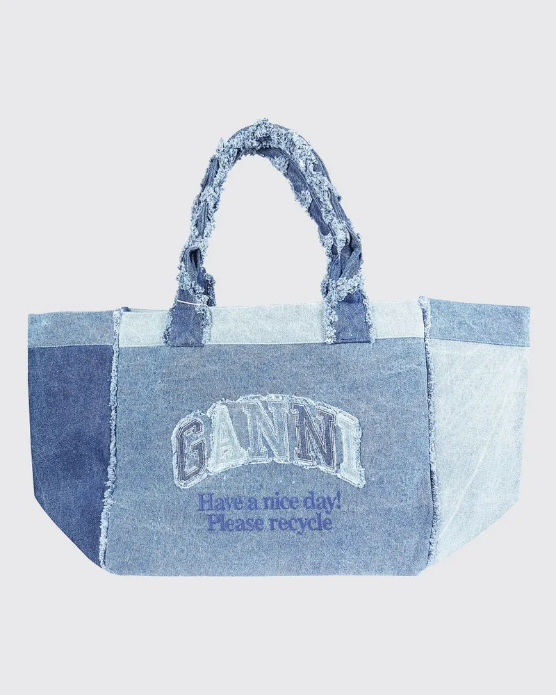 Ganni Tragetasche damen Blau