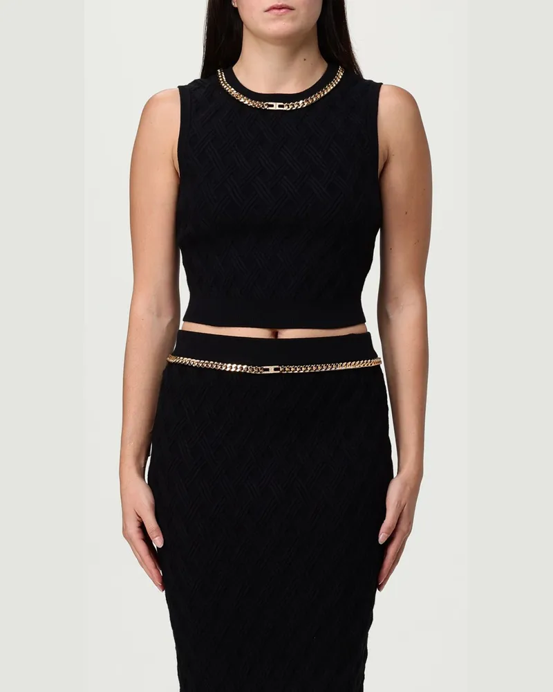 Elisabetta Franchi Top damen Schwarz