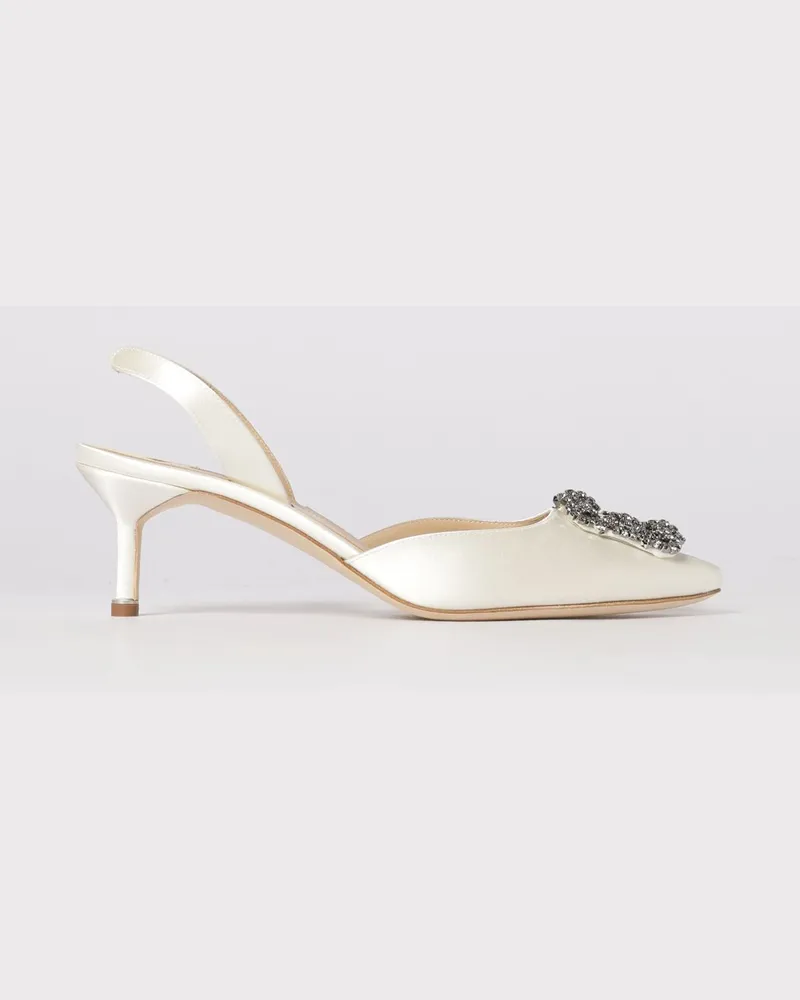 Manolo Blahnik Schuhe damen Cream