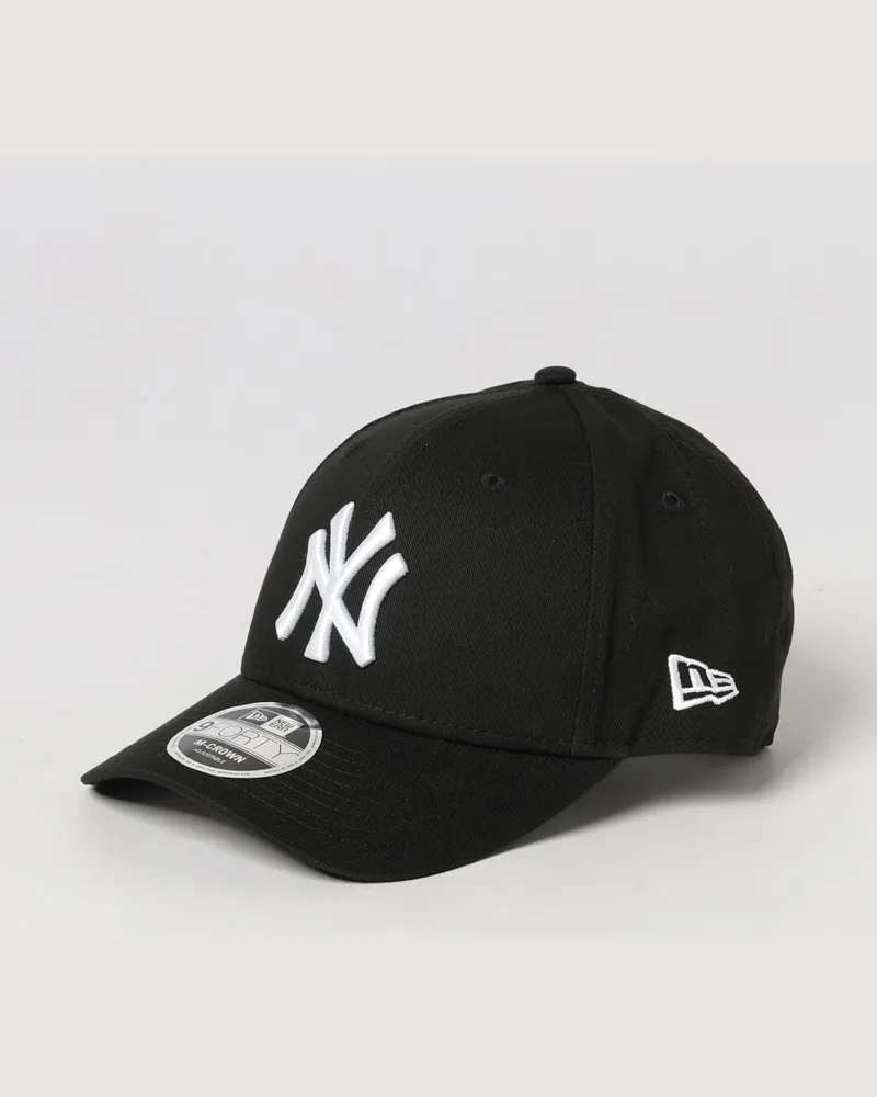 New Era 9Forty NY Yankees Baseballkappe aus Baumwolle mit gesticktem Logo Schwarz