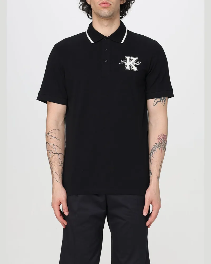 Karl Lagerfeld Polo herren Schwarz