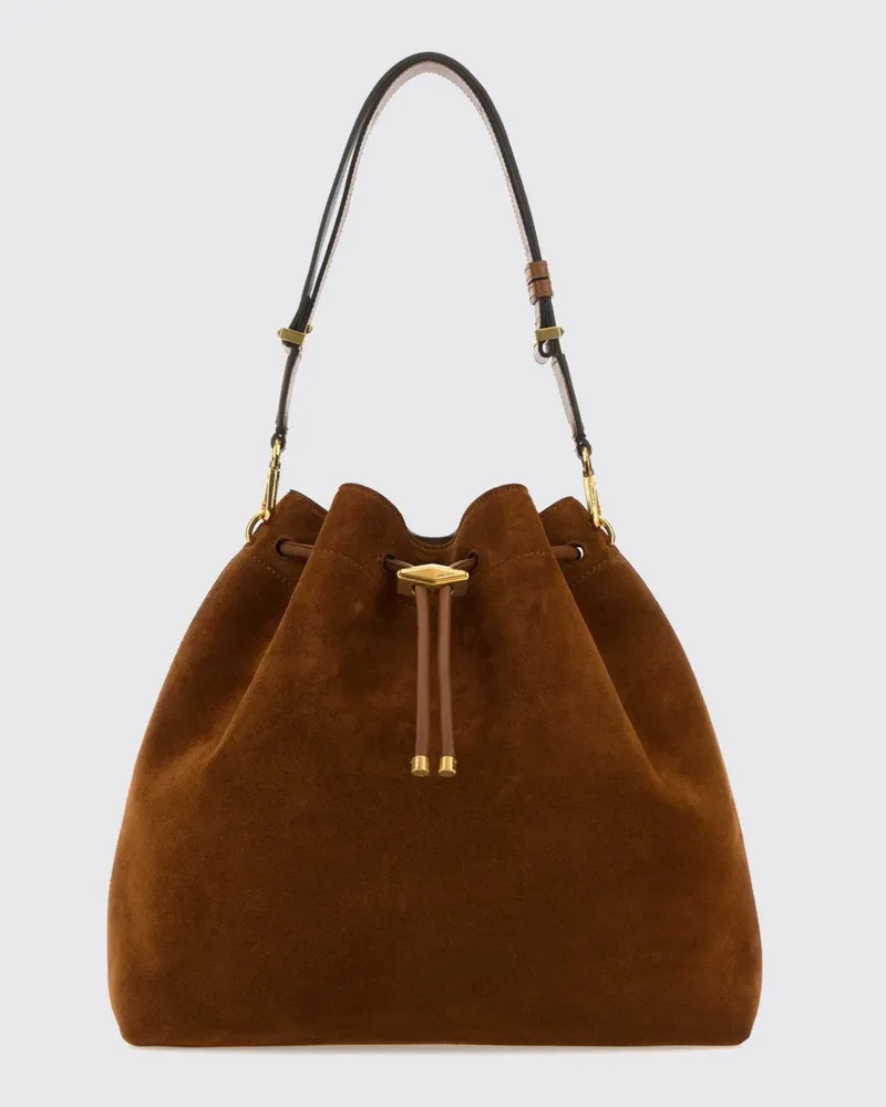 Jimmy Choo Cinch Bucket Bag aus Leder von mit abnehmbarem Henkel Gold