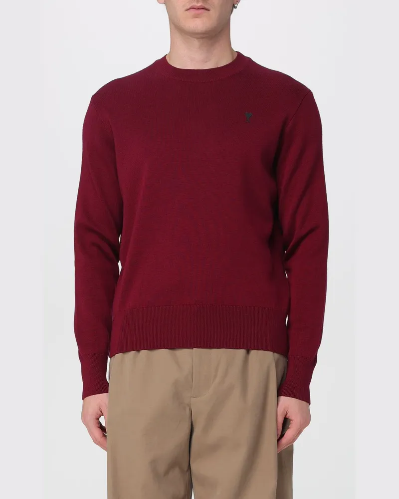 AMI Paris Pullover herren Burgunderrot