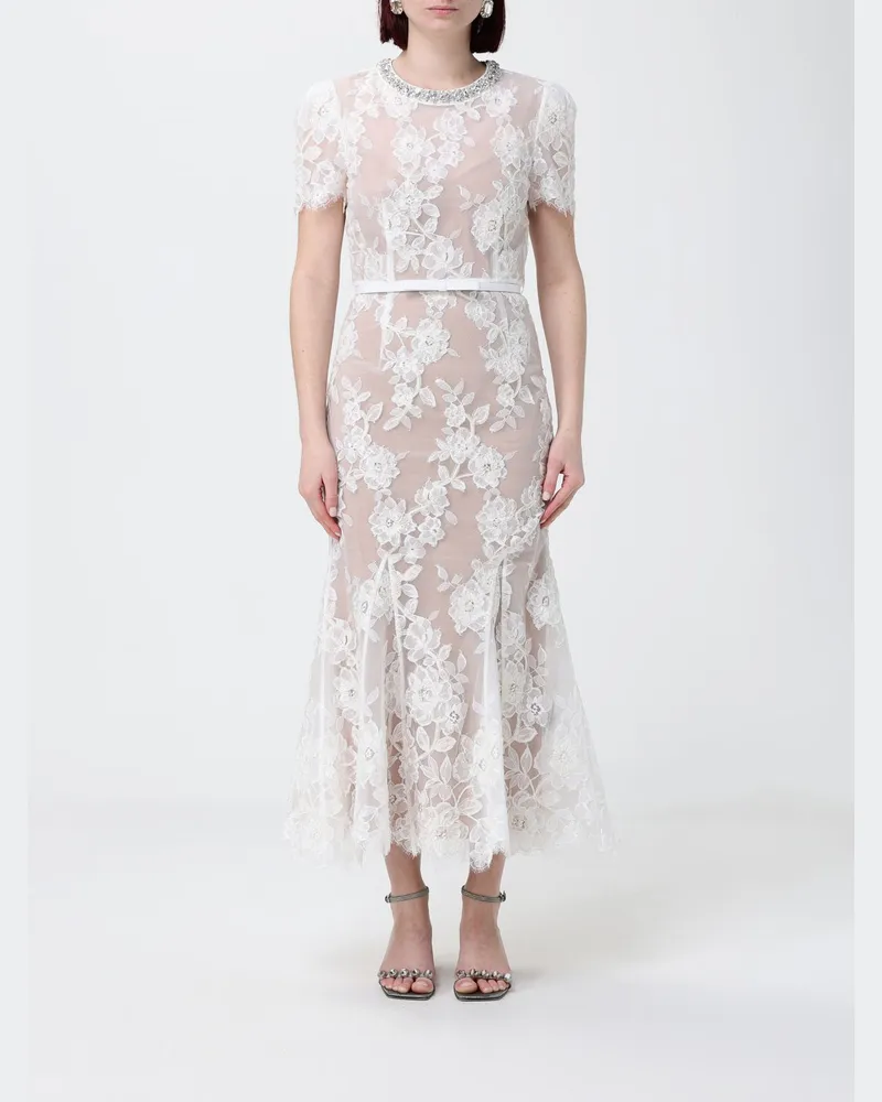 Self-Portrait Kleid damen Weiß