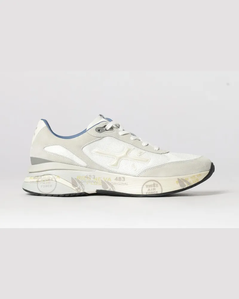 Premiata Moerun Sneaker aus Wildleder Weiß