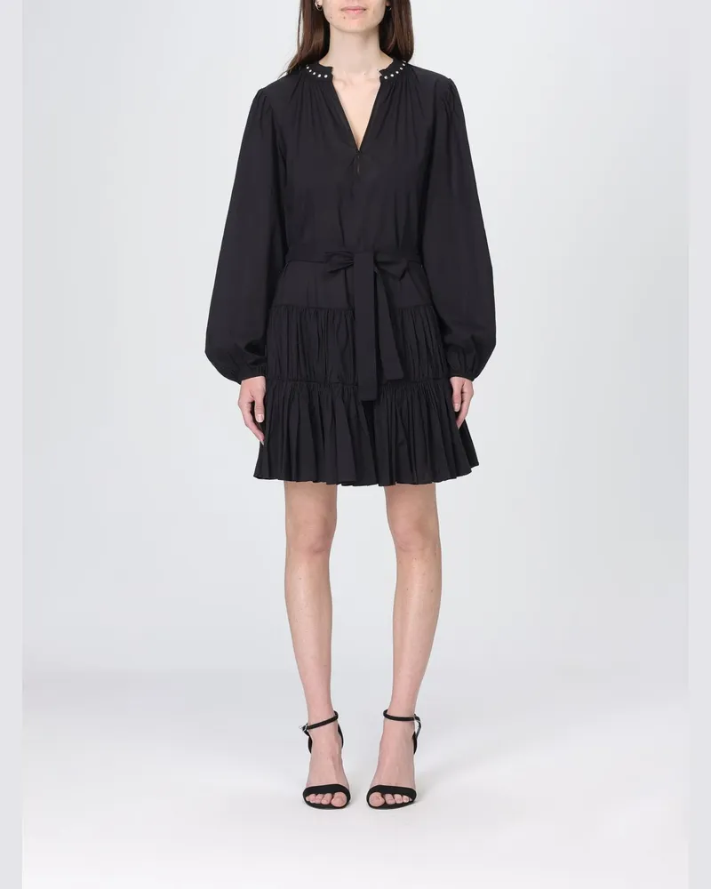 Liu Jo Mini-Kleid aus Baumwolle Schwarz
