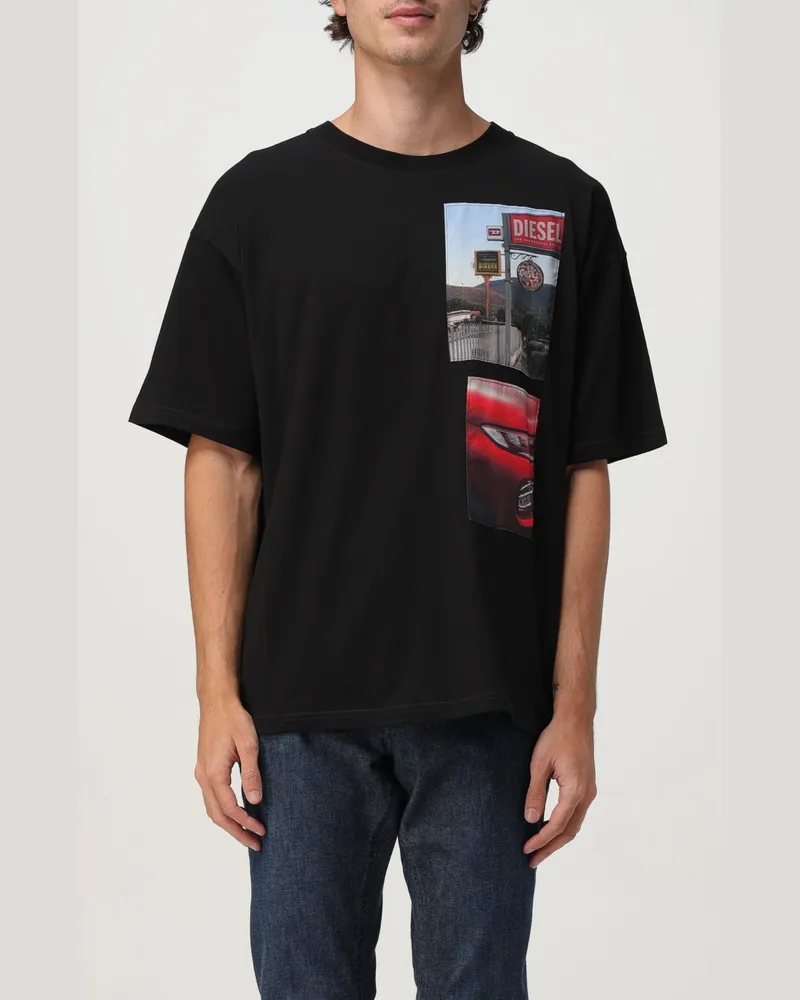 Diesel T-shirt herren Schwarz