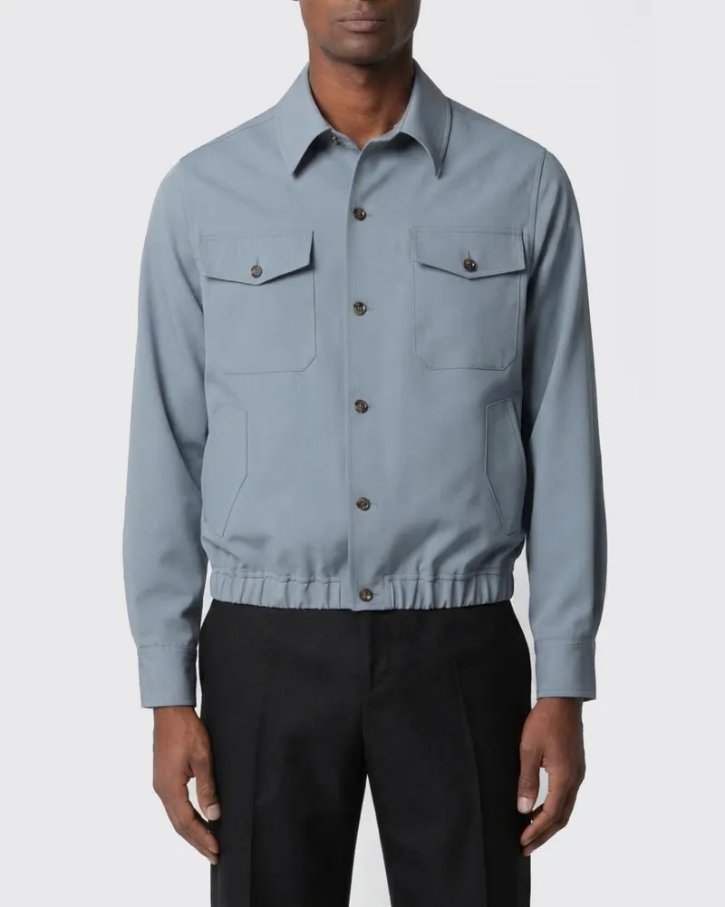 LARDINI Mantel herren Grau