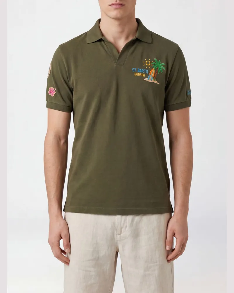 MC2 Saint Barth Baumwoll-Poloshirt Bunt