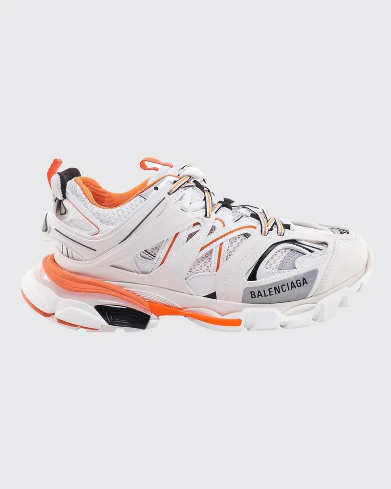 Balenciaga Track Mesh- und Gummi-Sneakers Weiß