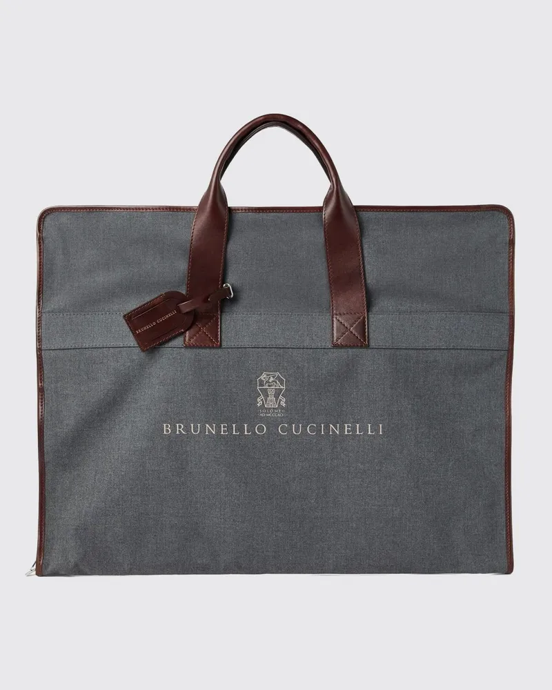 Brunello Cucinelli Tasche herren Grau