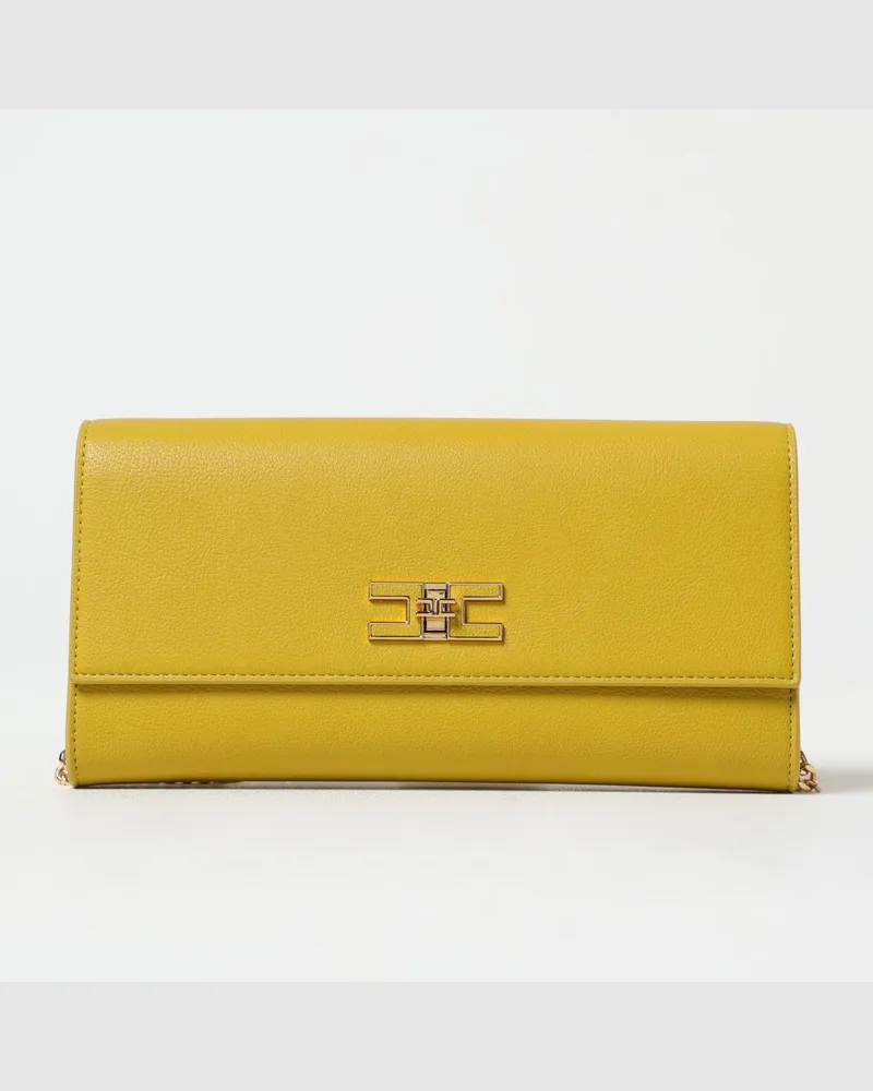 Elisabetta Franchi Schultertasche damen Gelb