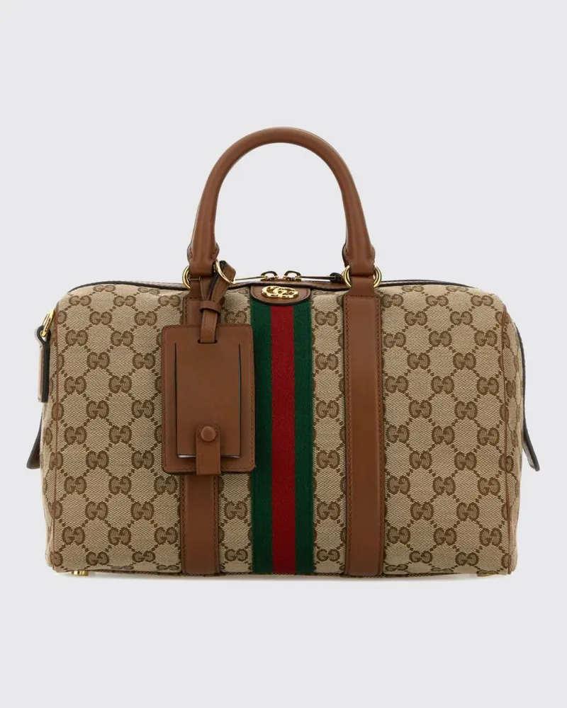 Gucci Ophidia Boston-Tasche von aus Baumwollmischung mit GG-Monogramm Beige