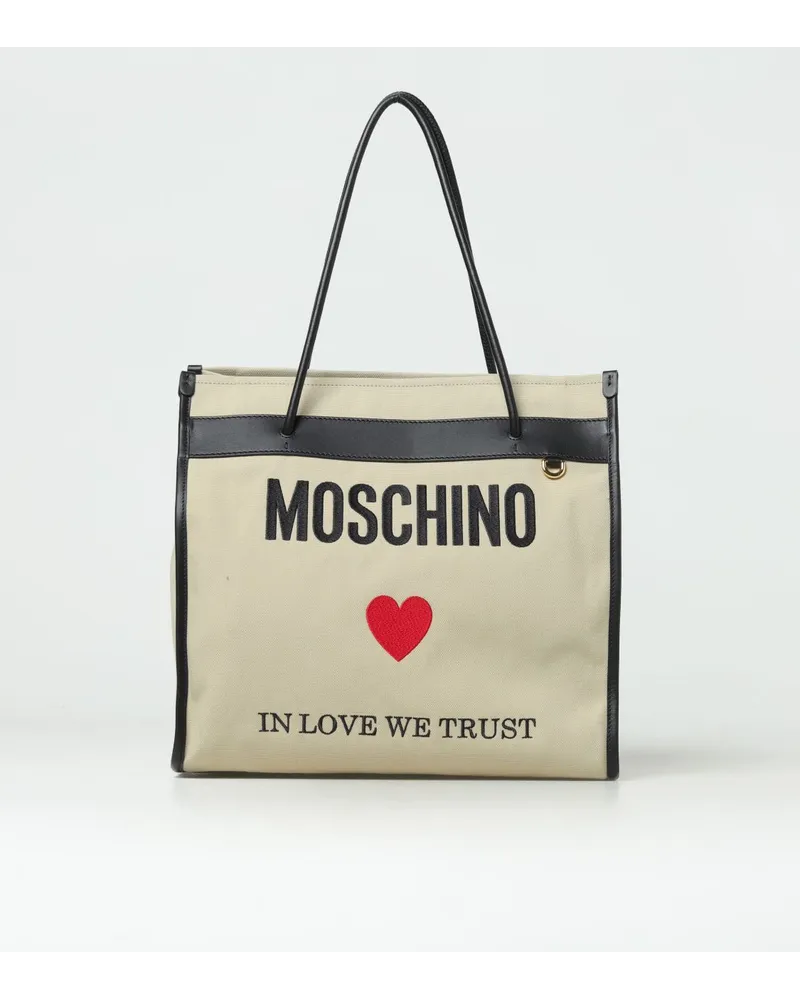 Moschino Schultertasche damen Beige