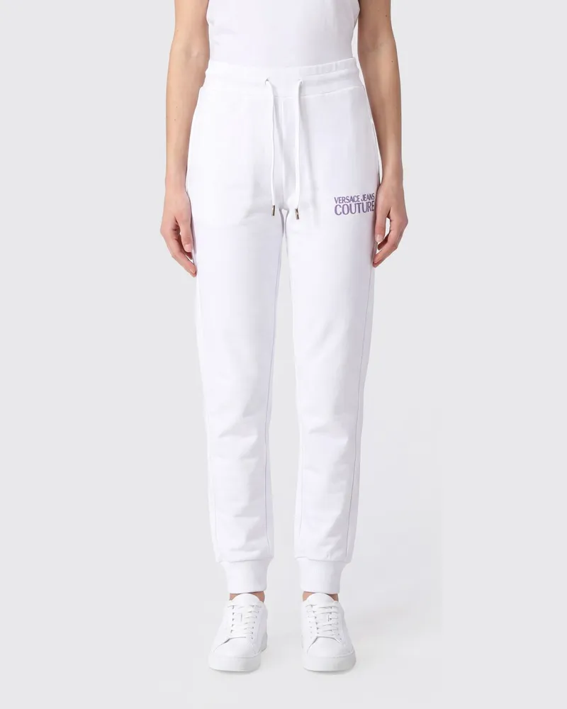 Versace Jeans Jogginghose aus Baumwolle Weiß