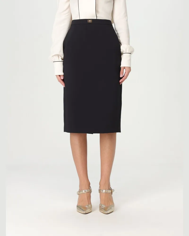 Elisabetta Franchi Rock damen Schwarz