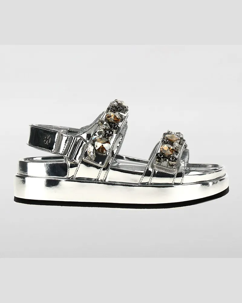 Tory Burch Flache sandalen damen Silber