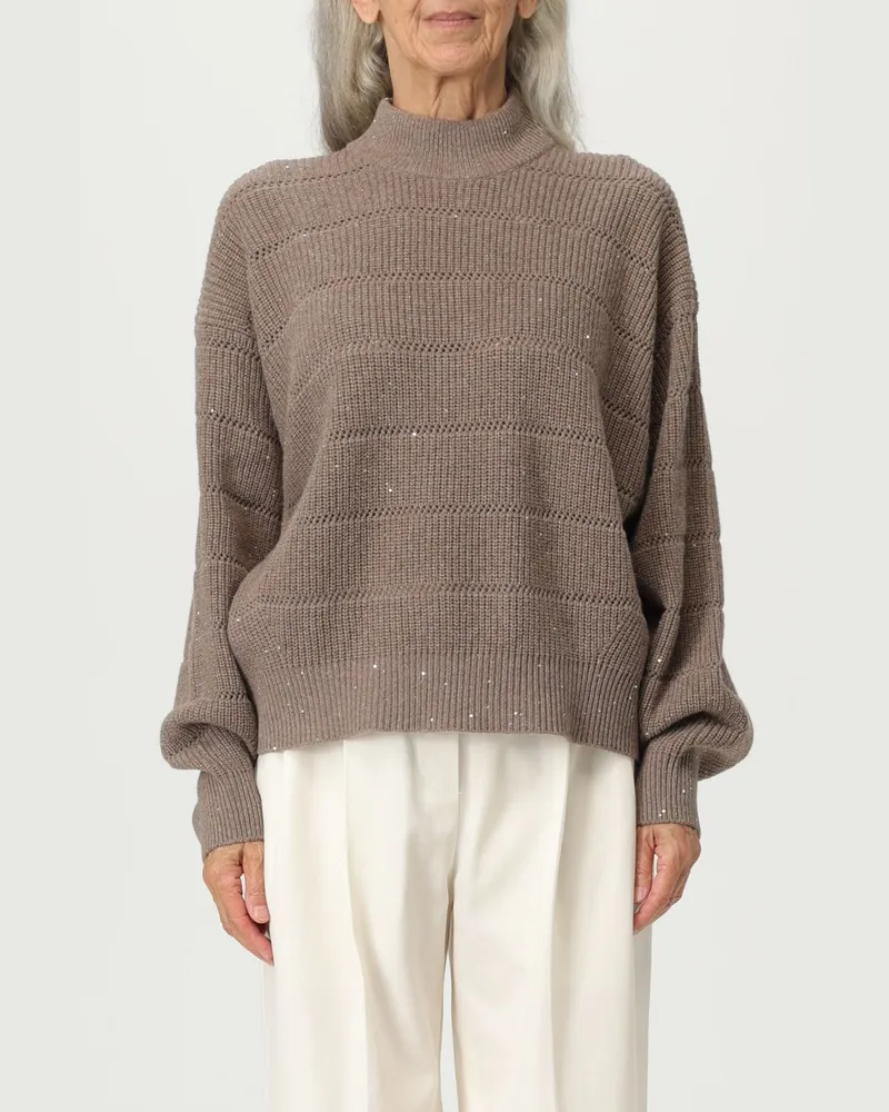 Brunello Cucinelli Strickjacke damen Braun