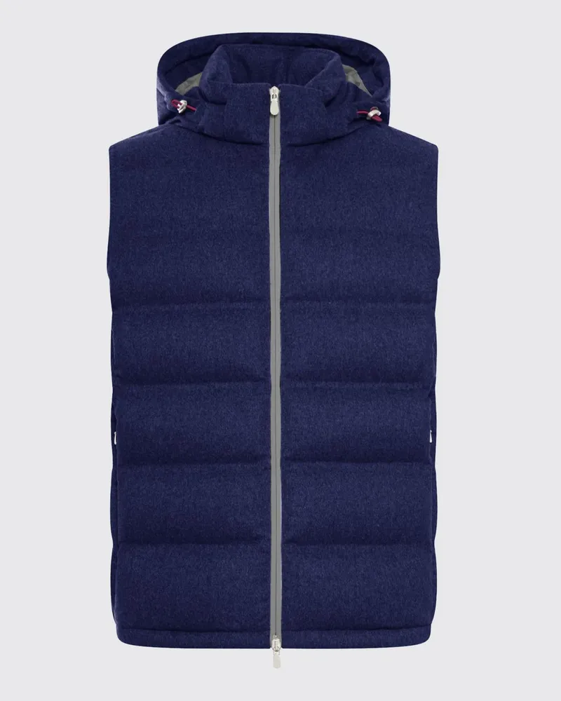 Brunello Cucinelli Weste herren Blau