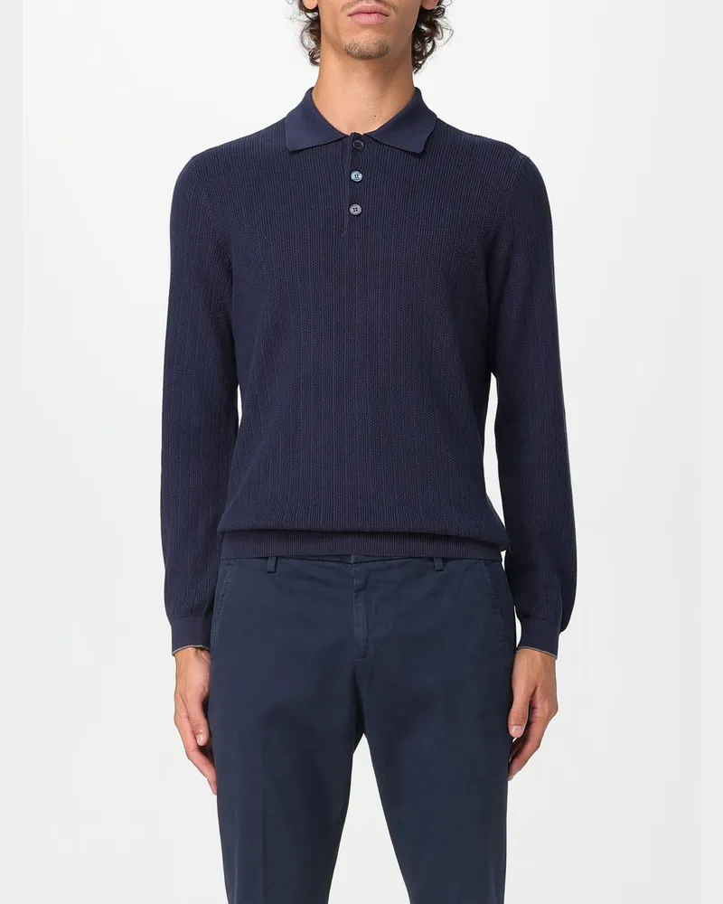 Brunello Cucinelli Polo herren Blau