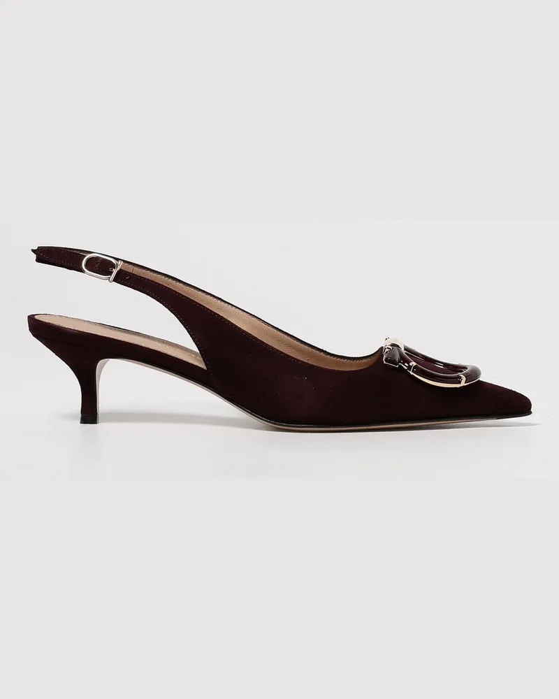 Ferragamo Schuhe damen Burgunderrot