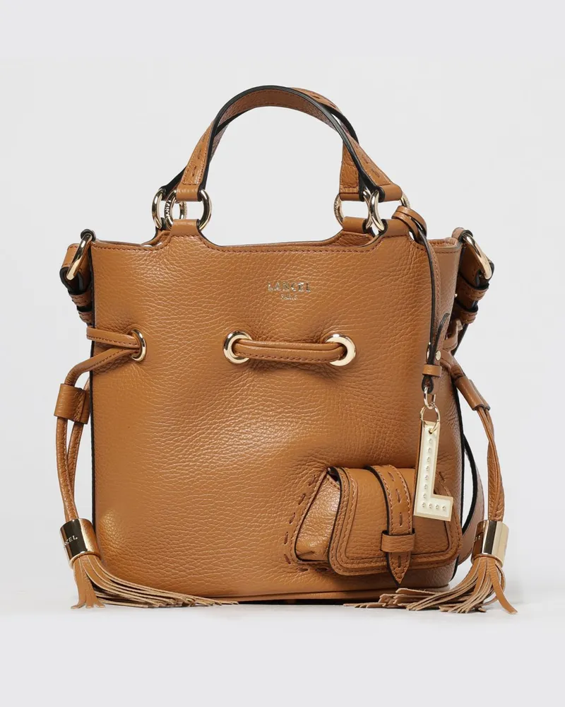 Lancel Schultertasche damen Camel