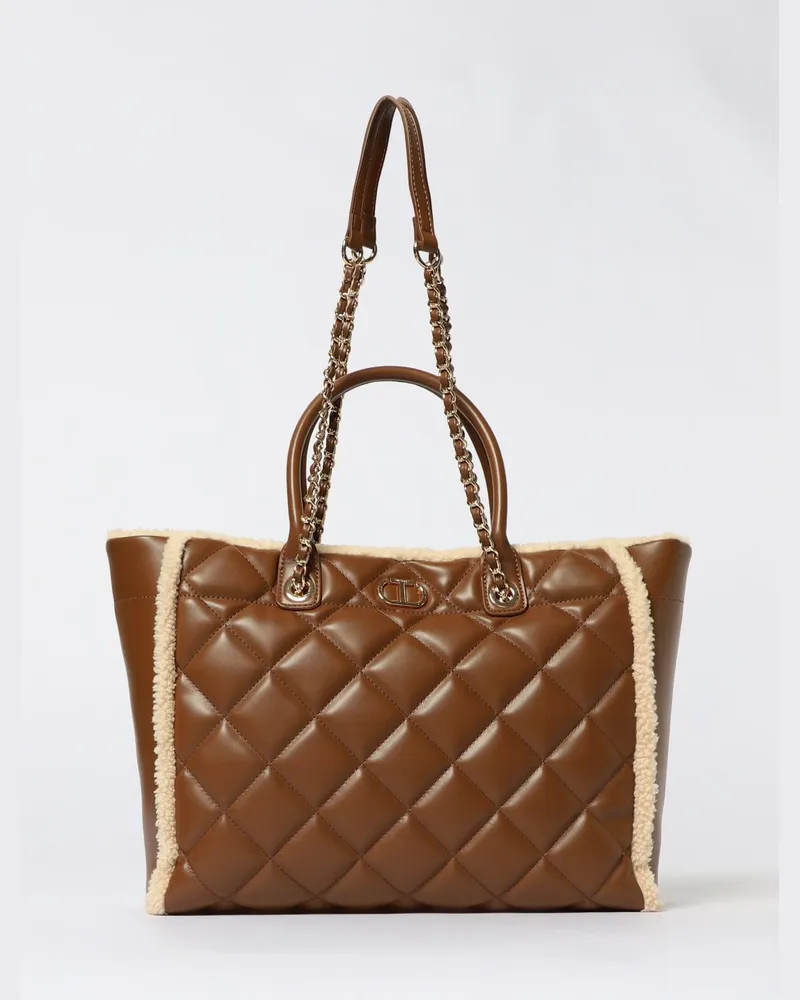 Twin-Set Schultertasche damen Leder